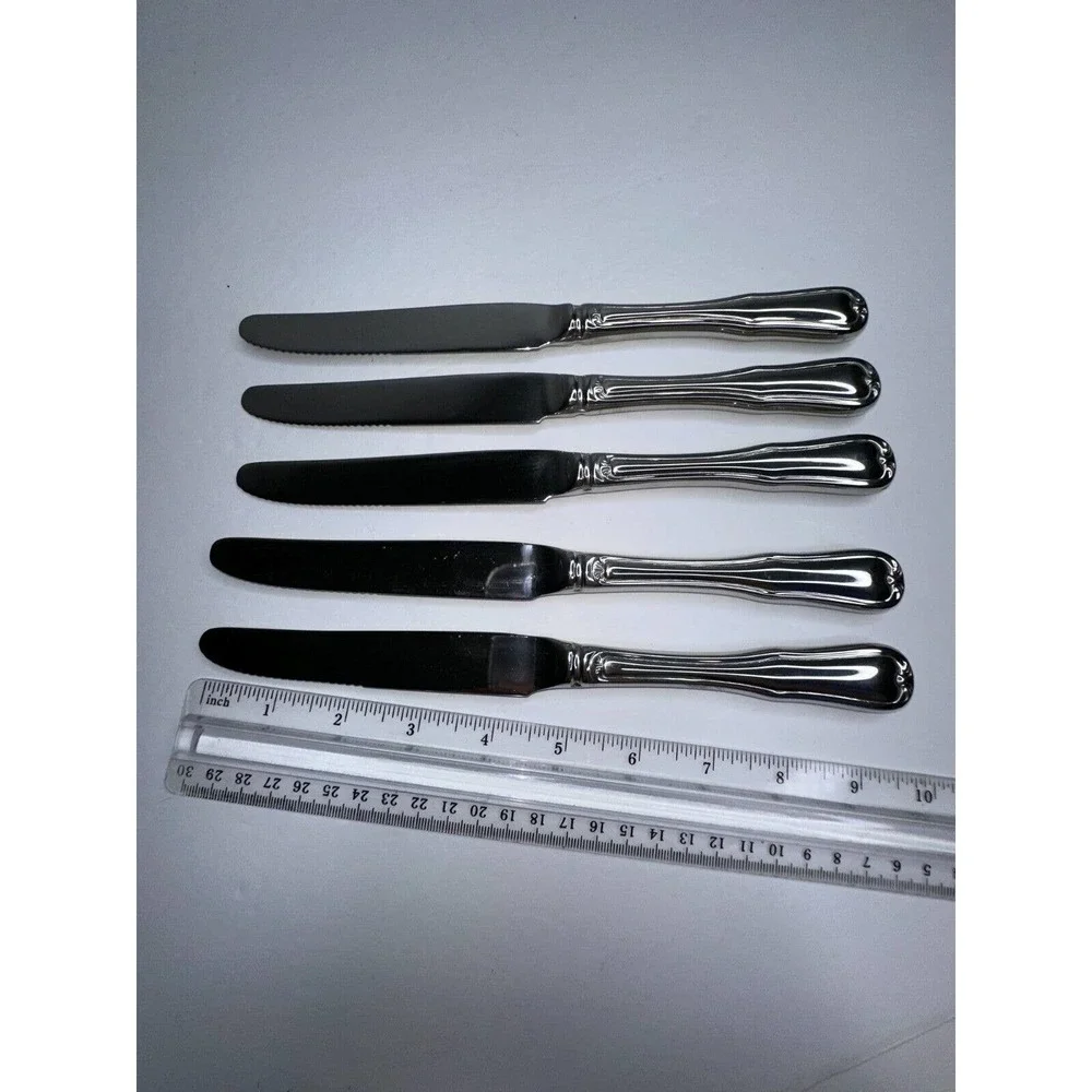 Korea Nicole Stainless Flatware Silverware Replacement Set 5 Pc Dinner‎ Knives